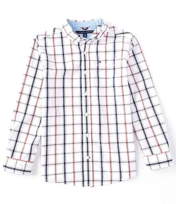 Tommy Hilfiger Big Boys 8-20 Long-Sleeve Samuel Plaid Shirt