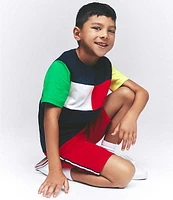 Tommy Hilfiger Big Boys 8-20 Short Sleeve Flag Block T-Shirt