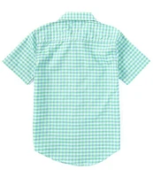 Tommy Hilfiger Big Boys 8-20 Short Sleeve Gingham Woven Shirt