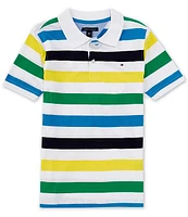 Tommy Hilfiger Big Boys 8-20 Short Sleeve Spectator Striped Polo Shirt