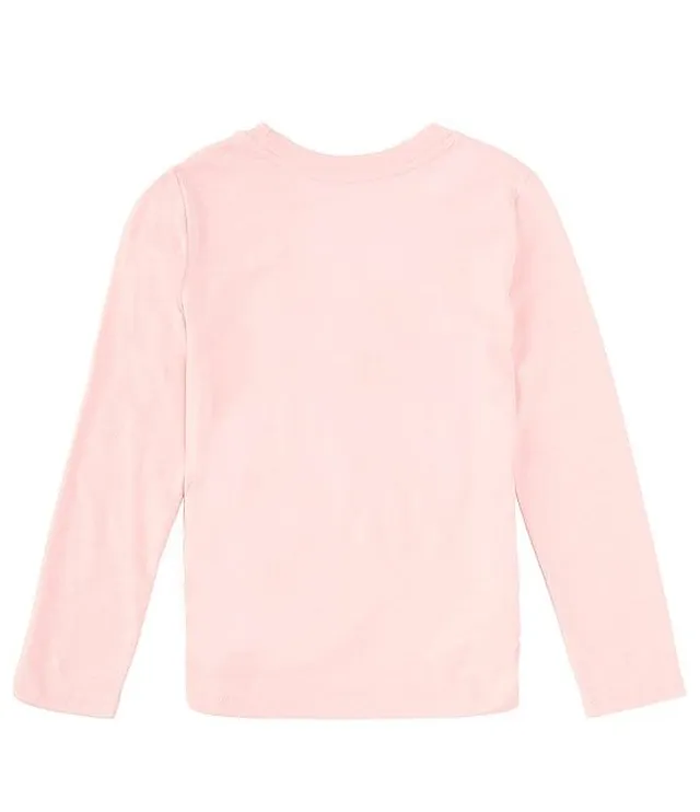 Tommy Hilfiger Big Girls 7-16 Long Sleeve Flip-Sequin Logo Heart T-Shirt