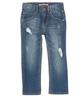 Tommy Hilfiger Little Boys 2T-7 Destructed Straight-Fit Denim Jeans