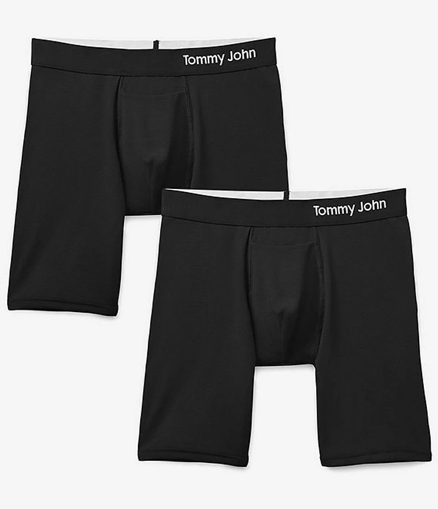 Tommy John Cool Cotton 8#double; Inseam Boxer Briefs 2-Pack