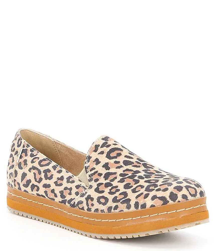 bytte rundt Rotere hoppe TOMS Palma Suede Leopard Print Platform Slip Ons | The Shops at Willow Bend