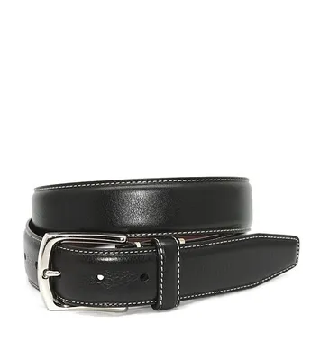 Torino Leather Company Stitched Edge Italian Belt