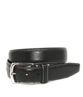 Torino Leather Company Stitched Edge Italian Belt