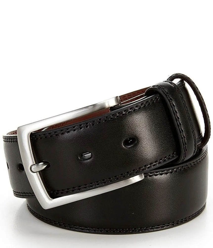 Italian Woven Leather Stretch Belt by Torino Leather - Black