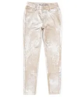 Tractr Big Girls 7-16 Champagne Coated Straight Leg Pant