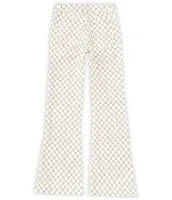 Tractr Big Girls 7-16 Checkered Flare Pants