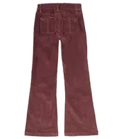 Tractr Big Girls 7-16 Corduroy Patch Pocket Flare Pant