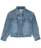 Tractr Big Girls 7-16 Rhinestone Denim Jacket