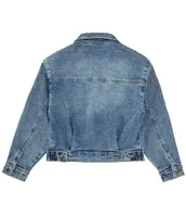 Tractr Big Girls 7-16 Rhinestone Denim Jacket