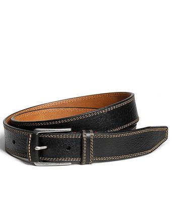 trask finley leather belt