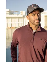 TravisMathew Cloud Quarter Zip 2.0 Fleece Pullover