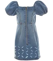 Truce Big Girls 7-16 Cap Sleeve A-Line Denim Dress