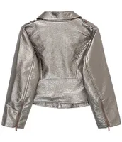 Truce Big Girls 7-16 Metallic Motto Jacket