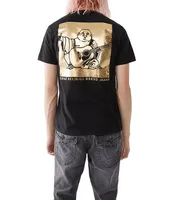 True Religion Buddha Foiled-Box Short Sleeve T-Shirt