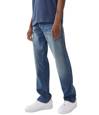 True Religion Ricky Flap 32#double; Inseam Straight Fit Jeans