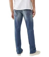 True Religion Ricky Flap 34#double; Inseam Straight Fit Jeans