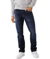 True Religion Ricky Relaxed Straight Fit Flap Pocket Denim Jeans