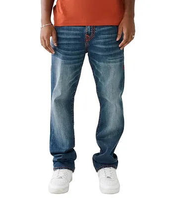 True Religion Ricky Super-T Straight-Leg Comfort Stretch Jeans