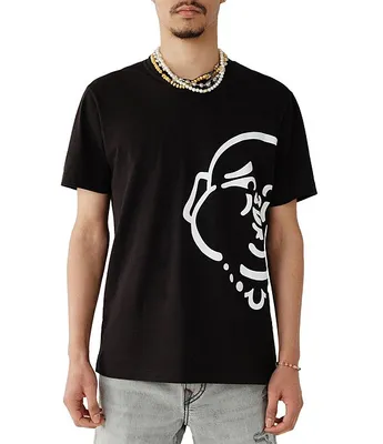 True Religion Short-Sleeve Buddha Face T-Shirt