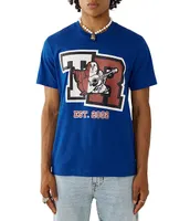 True Religion Short-Sleeve Spliced T-Shirt