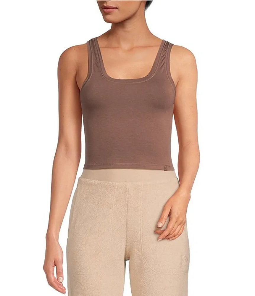 Spanx Solid Scoop Neck Smoothing Control Socialight Tank Top