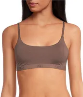 UGG® Estella Scoop Neck Wireless Satin Elastic Band Adjustable Strap Bralette