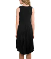 Un Deux Trois Big Girls 7-16 Jewel Waist Pleated High Low Dress