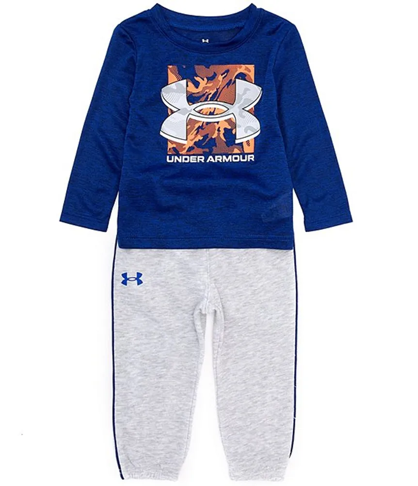 Under Armour Baby Boys 12-24 Months Big Logo Box Long Sleeve Tee