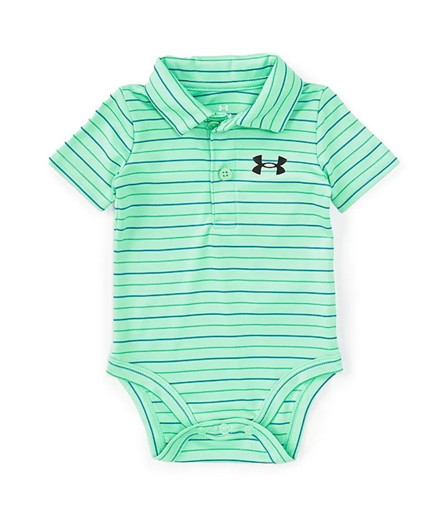 Under Armour Baby Boys Newborn-12 Months Short Sleeve UA Match Play Stripe  Polo Bodysuit