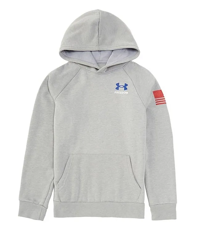 Boys' UA Freedom Rival Fleece Big Flag Logo Hoodie