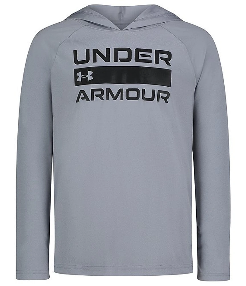 Under Armour Big Boys 8-20 Long Sleeve Hooded UPF Shirt