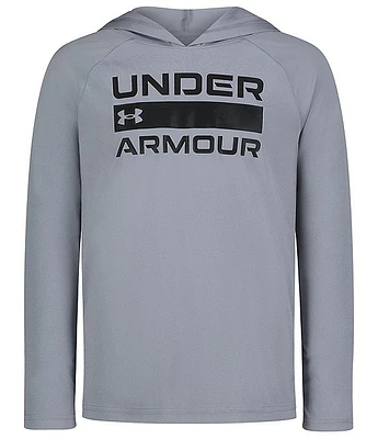 Under Armour Big Boys 8-20 Long Sleeve Hooded UPF Shirt