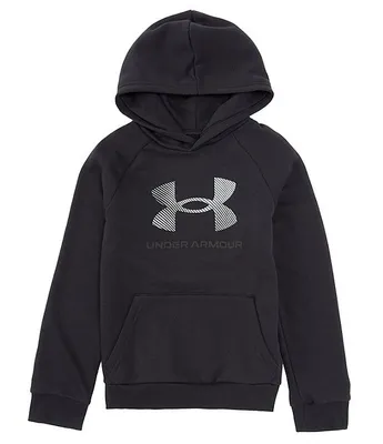 Under Armour Big Boys 8-20 Logo Long Sleeve Rival Fleece Hoodie