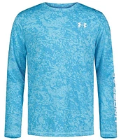 Under Armour Big Boys 8-20 Long Sleeve Undertow Logo UPF T-Shirt