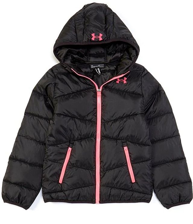 Michael Kors Big Girls 7-16 Faux-Fur Trim Removable-Hood Metallic Peplum Puffer  Jacket | Alexandria Mall