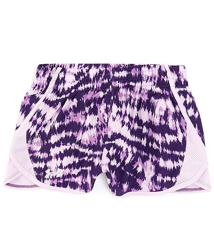 Under Armour Big Girls 7-16 Fly By Print Shorts