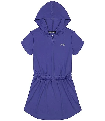Under Armour Big Girls 7-16 Short Sleeve Hooded Swimsuit Coverup