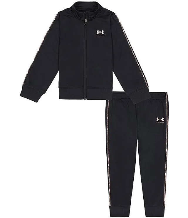 Under Armour Little Girls 2T-6X Long-Sleeve My Time To Shine Speed Tech Tee  & Velour Pant Set