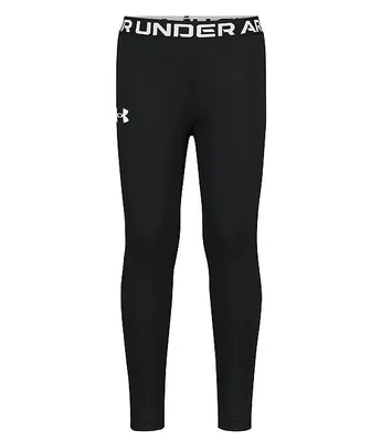 Under Armour Little Girls 2T-6X Solid Wordmark Leggings