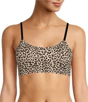 VAN WINKLE & CO. Leopard Print Bonded Triangle Bralette