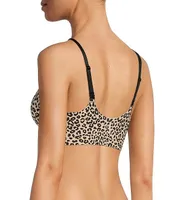 VAN WINKLE & CO. Leopard Print Bonded Triangle Bralette