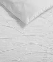 Vera Wang Abstract Crinkle Reversible Duvet Cover Mini Set