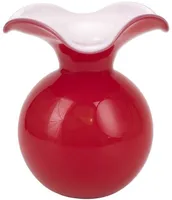 VIETRI Hibiscus Red Bud Vase