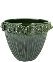 VIETRI Rustic Garden Acanthus Leaf Planter/Cachepot