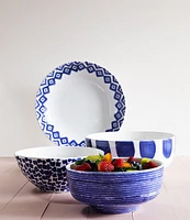 VIETRI Santorini Diamond Medium Serving Bowl