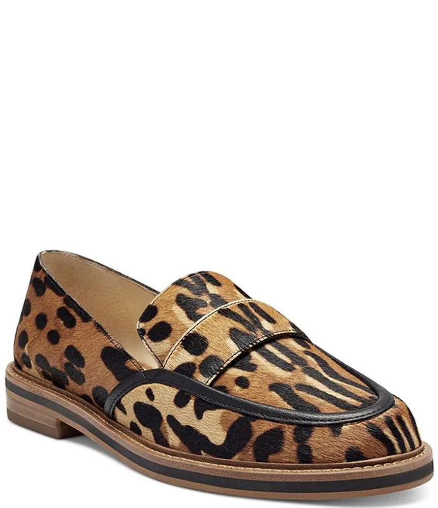 Vince Camuto Jorda3 Leopard Print Haircalf Loafers | The Shops at Willow  Bend