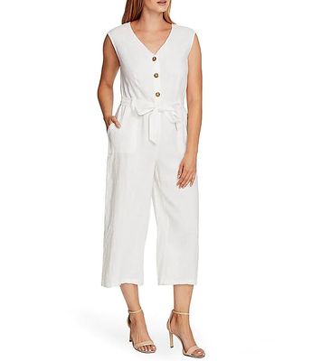 vince camuto ivory jumpsuit